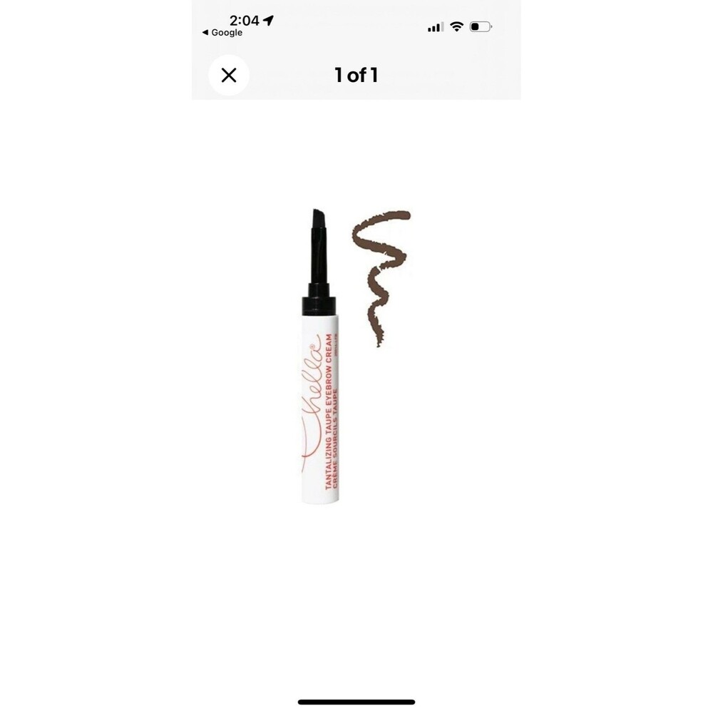 Chella Eyebrow Cream- Tantalizing Taupe (New With Box) .06 oz